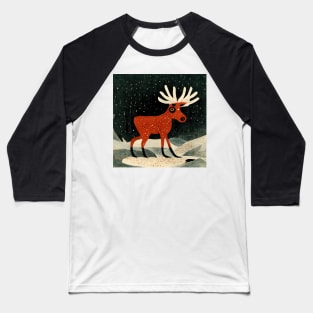 The Winter Moose Baseball T-Shirt